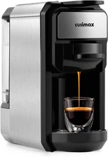 Cusimax 2 in 1 Coffee Espresso Maker Pods Capsules 19 bar 1450W