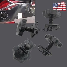 4x Black Saddlebag Lock Mounting Bolt Screw For Harley Street Road Electra Glide