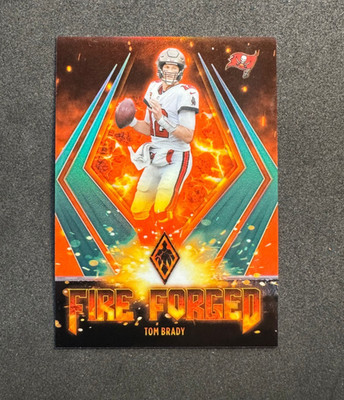 2021 Panini Phoenix - Fire Forged Tom Brady #FF-1 Teal /149 GOAT