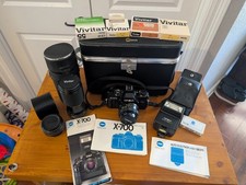 Minolta X-700 35mm Camera Bundle Great Condition - Untested