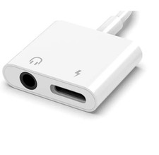 For iPhone 14 13 12 11 Pro Max to3.5mm AUX Headphone Jack Adapter Audio Splitter