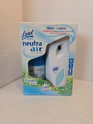 Lysol Neutra Air Freshmatic Air Treatment Spray Kit Fresh Scent Automatic New