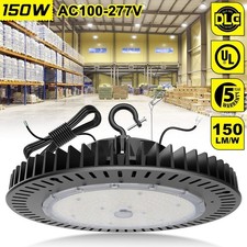 LED High Bay Light 150W Factory Shop Warehouse Lamp Lighting Fixture Dimmable