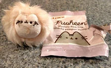 Gund NEW Pusheen PUSHEEN POM KEYCHAIN Plush Backpack Clip 4-Inch Cat Kitty Pink