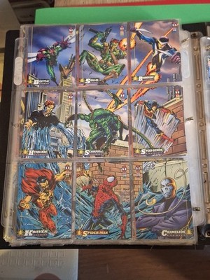 Konvolut ORIG 1994 FLEER MARVEL KARTE AMAZING SPIDER-MAN 9 Karten 