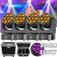 7x50W LED Zoom Moving Head Stage Light RGBW DMX Beam Wash Lighting DJ Disco Bar