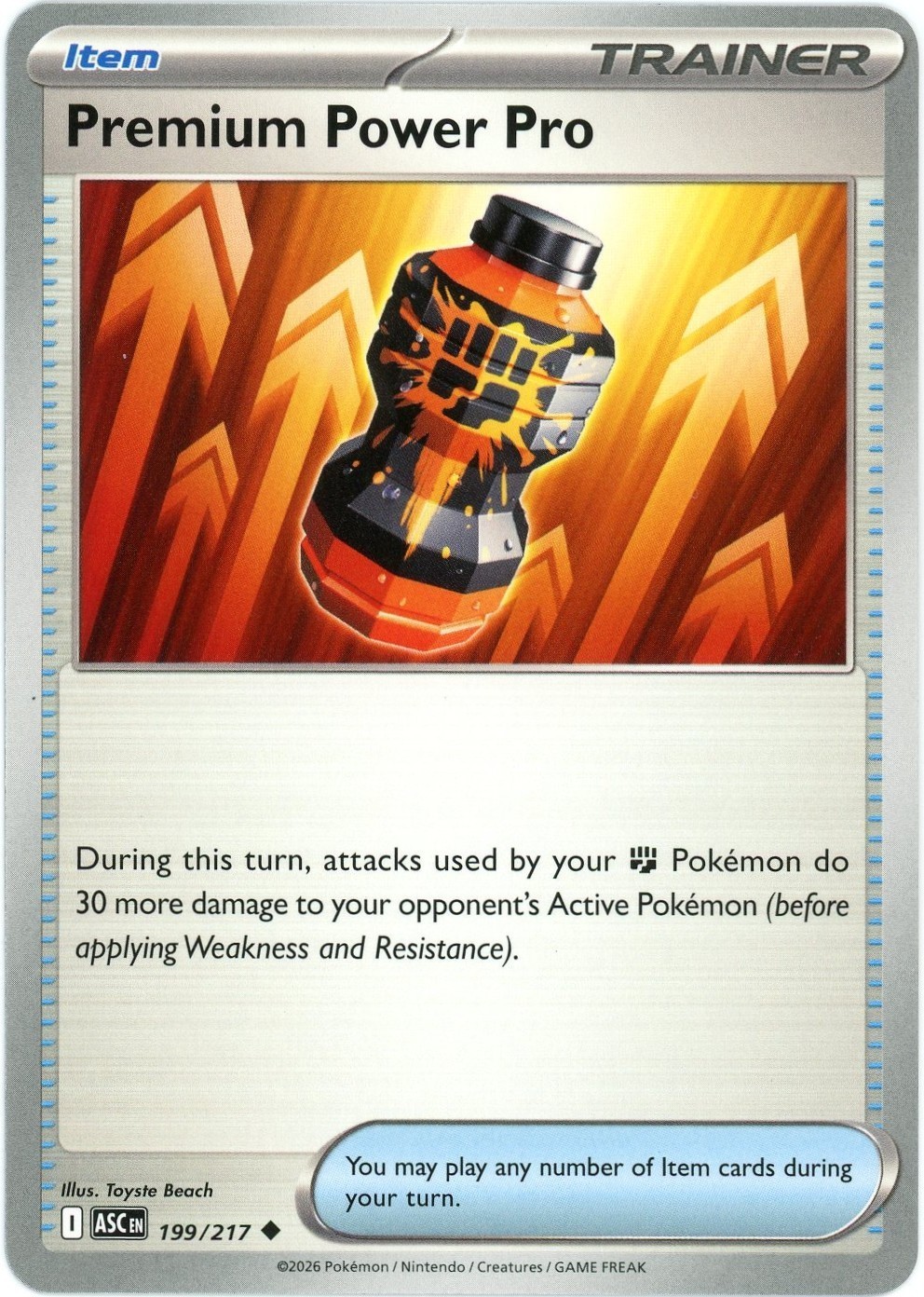 Premium Power Pro - 199/217 - Ascended Heroes ASC - Pokemon - NM/M English