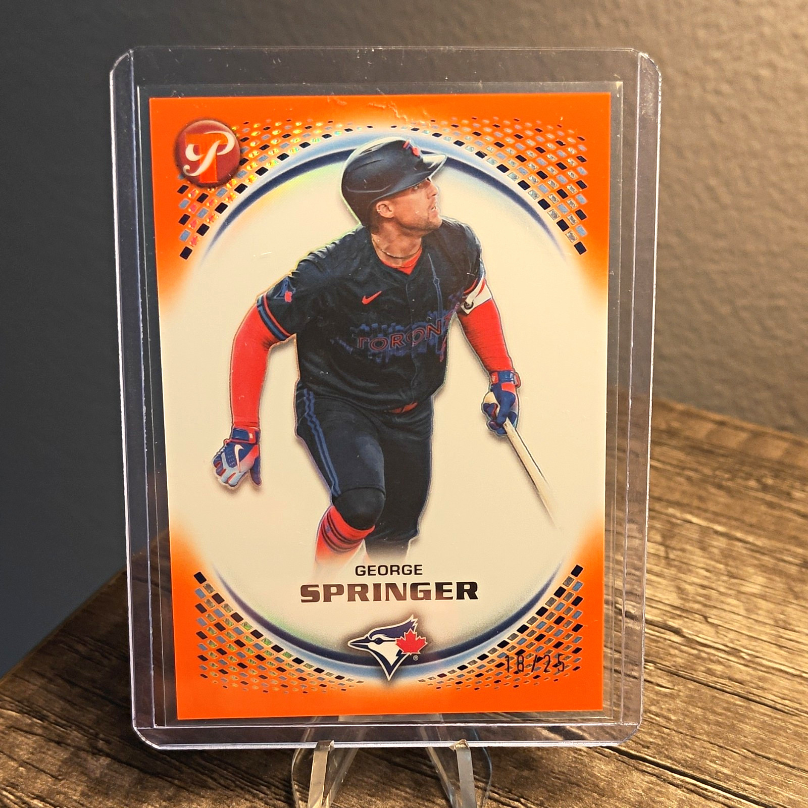 Topps Pristine 2026 George Springer Blue Jays #154 Orange Parallel 08/25