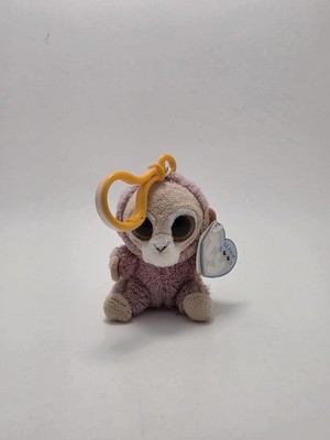 TY Beanie Boo Key Clip  Tangerine  the Monkey *Small* SUN FADED (3 inch)