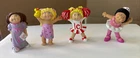 Vintage 1980's Cabbage Patch Kids Mini Figures PVC Figurines Lot of 4 Various