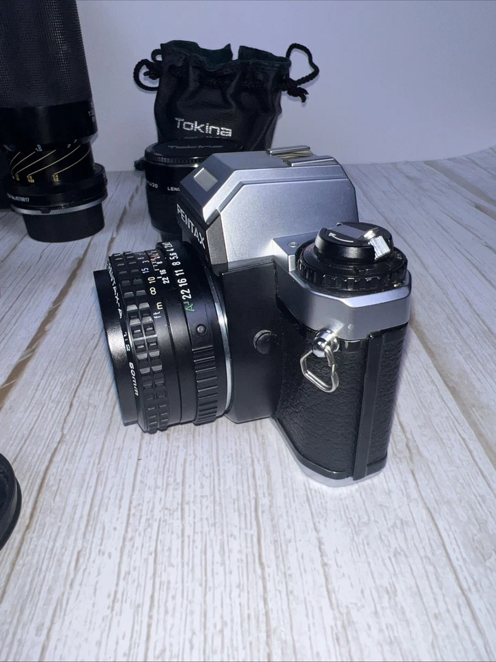 2 Pentax Program Plus Cameras Bundle + 3 Lenses + Extras ✅ Excellent Condition - Image 3 of 4