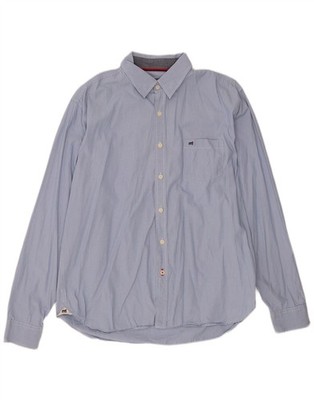 Mistral Mens Shirt XL Blue Pinstripe Cotton CZ01