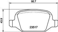 Bremsbelagsatz Scheibenbremse Hella Pagid 8DB 355 009-361 FüR Linea Alfa Lancia