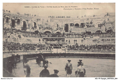 AEUP9-0777-ESPAGNE - NIMES - Corrida de toros - Corrida suerte de rica