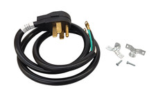 Electrical Range 5' Power Cord, 40 Amp, 4 Prong Wire, 125/250V, SRC4-40-5