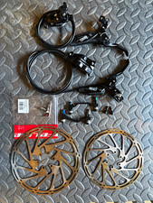 SRAM G2 RS Hydraulic Disc Brake Set Front & Rear with Rotors - MTB Bike - Mint