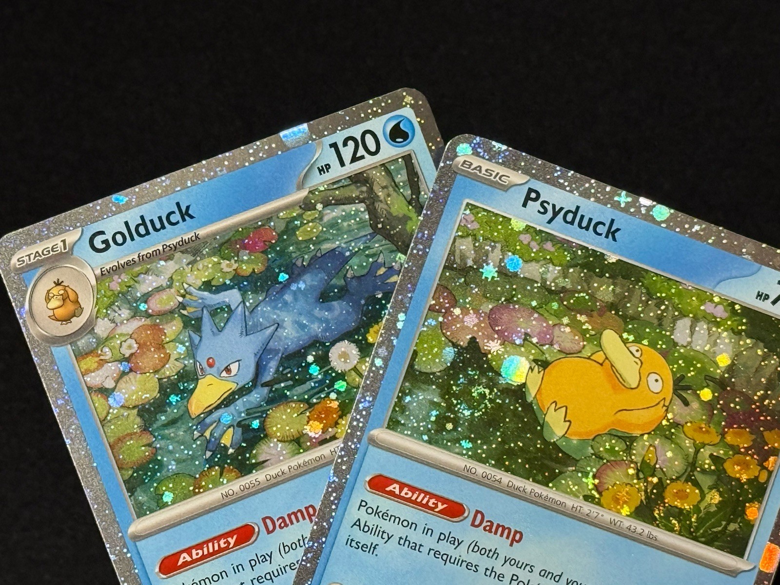 Psyduck 007 & Golduck 008 – Mega Evolution Black Star Promo 2 Card Lot