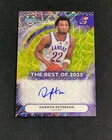 2025-26 Bowman Best University Darryn Peterson #BA-DP Yellow Lazer Auto /75