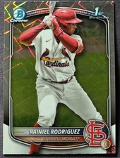Rainiel Rodriguez 2025 Bowman Chrome 1st Prospect Laser - St Louis Cardinals
