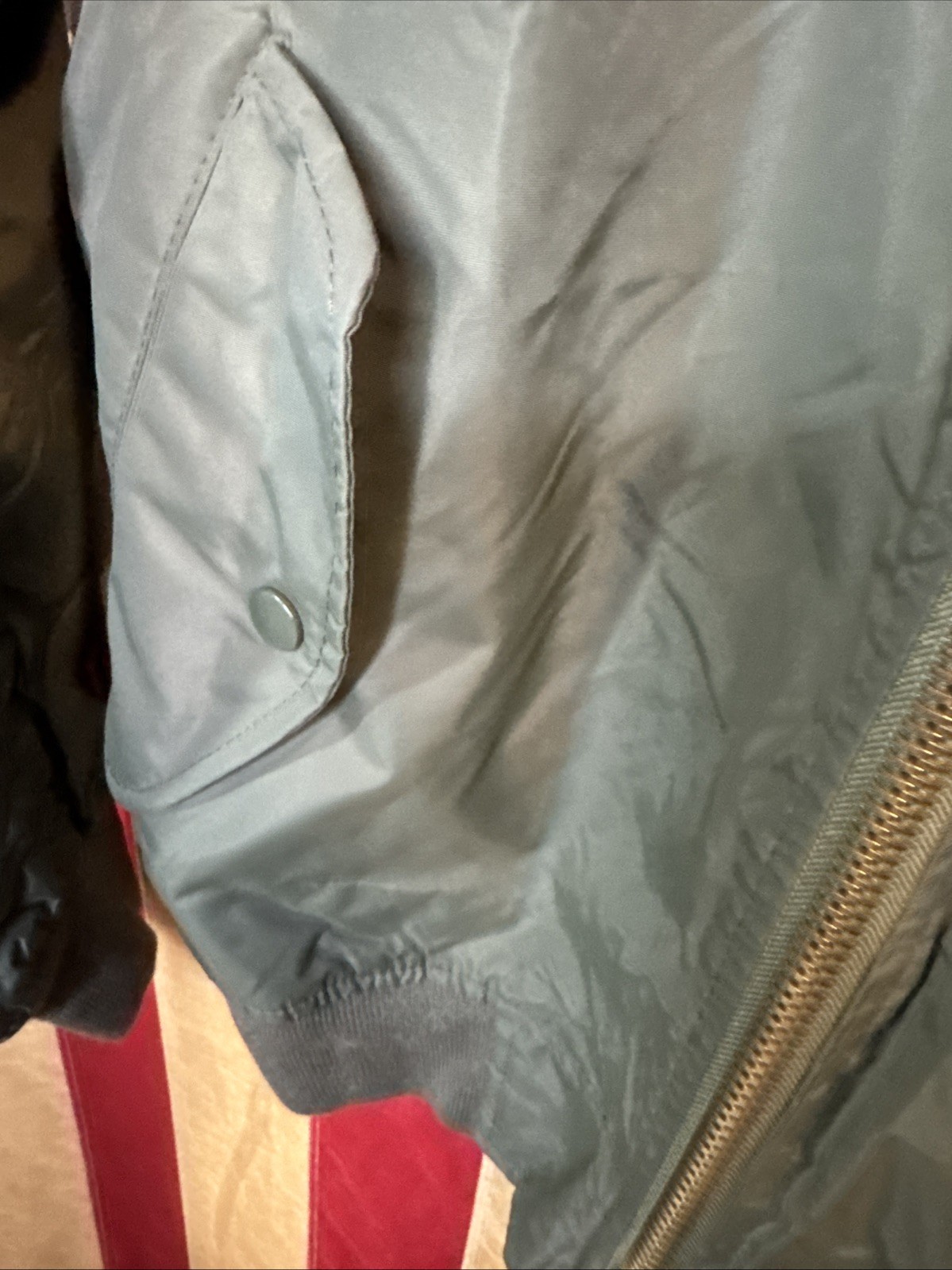 Small Army Full-Zip Bomber Jacket Patch Embroide … - image 5