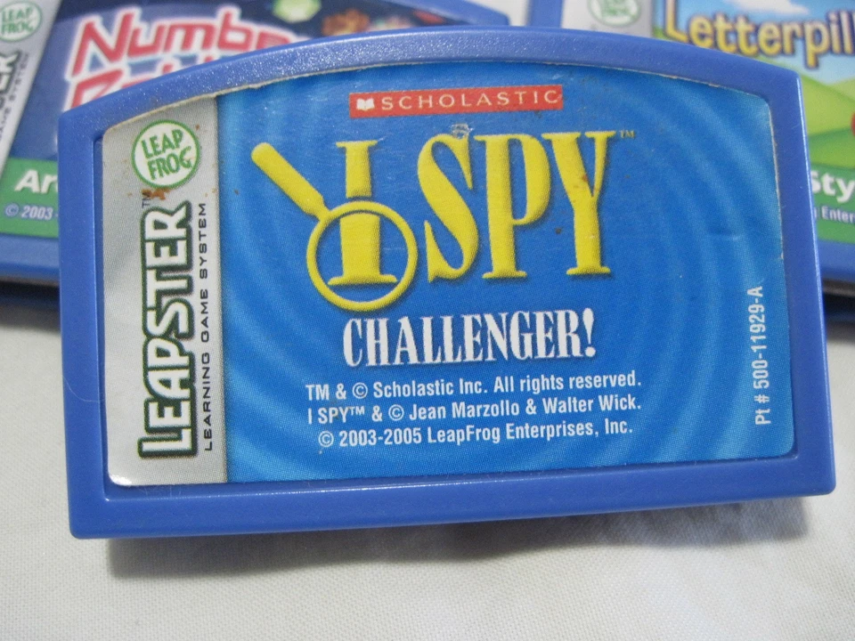 Leap Frog Leapster Games Batman I Spy Letterpillar Number Raiders Set of 5 - Image 4 of 4