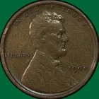 1909-VDB Lincoln Wheat Cent Very Fine VF Coin #37524