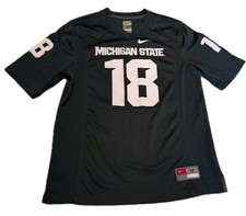Nike Michigan State Spartans Football Jersey Men's Medium Green #18 MSU NCAA 