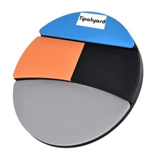 Drum Practice Pad, Drum Pad 12 Inch Silent Practice Pad with 4 Different Play...
