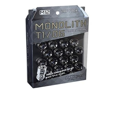 KYO-EI Kics MONOLITH M12 x 1.25 Glorious Black 20P MN03GK