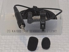 Sennheiser ME104 pro cardioid lapel lavalier mic 3.5mm locking connector 