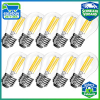 LED GlüHbirne E27 6W Dimmbar G45 Warmweiß 2700K 10 StüCk
