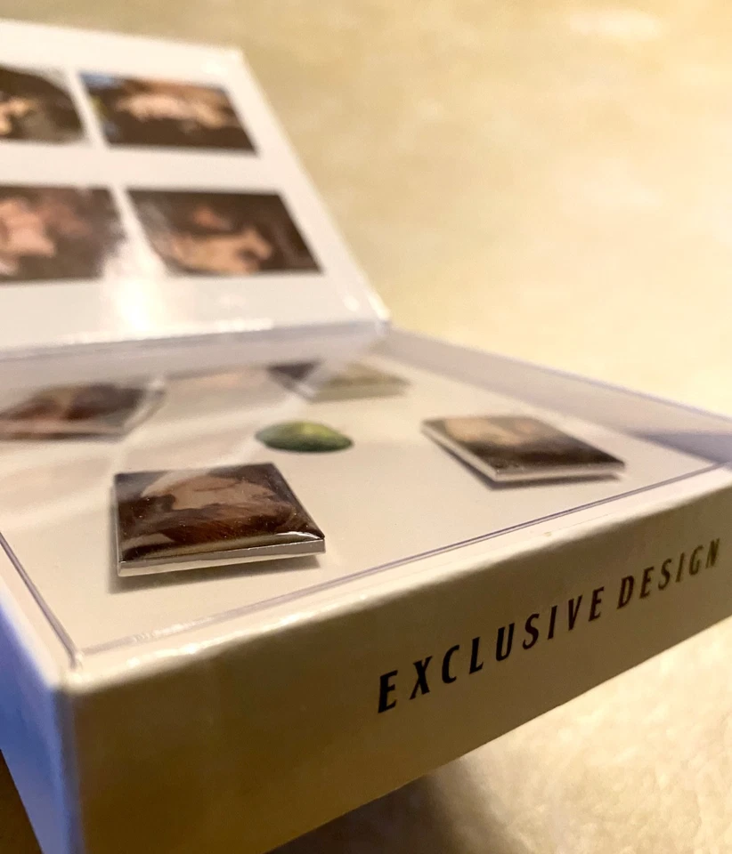 RARO Juego de Colección Álbum Blanco The Beatles Exclusivo Limitado En Caja Prendedores Acrílicos Foto 2 de 4