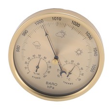 .Thermometer Barometer Hygrometer 3 In 1 Mechanical Movement Dial Type Weather