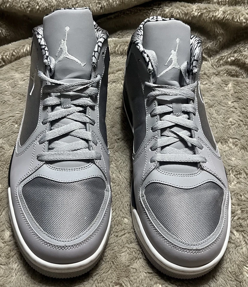 Zapatilla deportiva Air Jordan Post Game mate plateada blanca negra 552665-004 para hombre talla 13 Foto 4 de 4