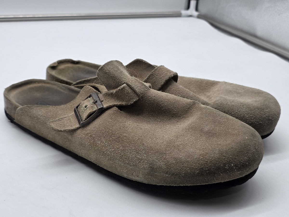 Birkenstock Boston Shoes Mens Size 12 EU 45 Beige Suede  display picture 2