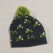 John Deere Toddler Tractor Fleece Lined Winter Hat Beanie Officially Licensed