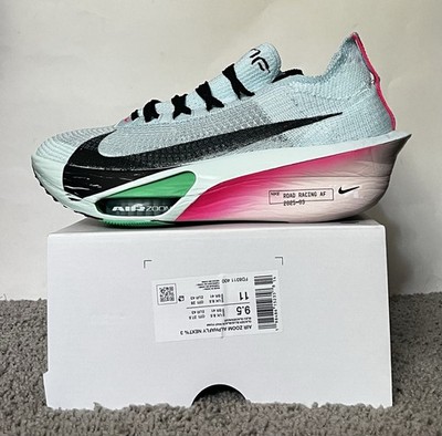 Size 9.5M- Nike Air Zoom Alphafly Next %3 Glacier Blue Black Mint FD8311-400