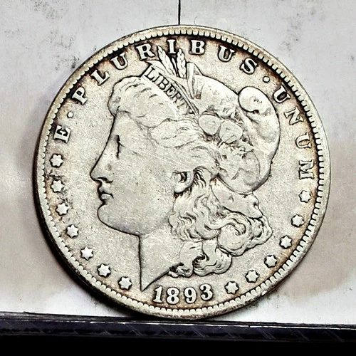 1893-O Morgan Dollar - VG Details, Enviro damage from book (#61280-L)