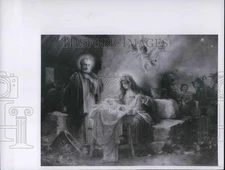 1962 Press Photo C.P.L. Fine Arts Catholic Art Calenders Christ Nativity