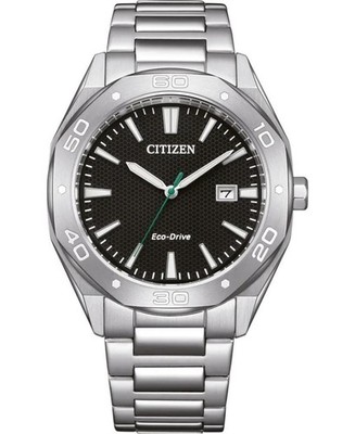 CITIZEN Men Analog Eco-Drive Casual Watch Classic Dress Black Dial Waterproof Ro