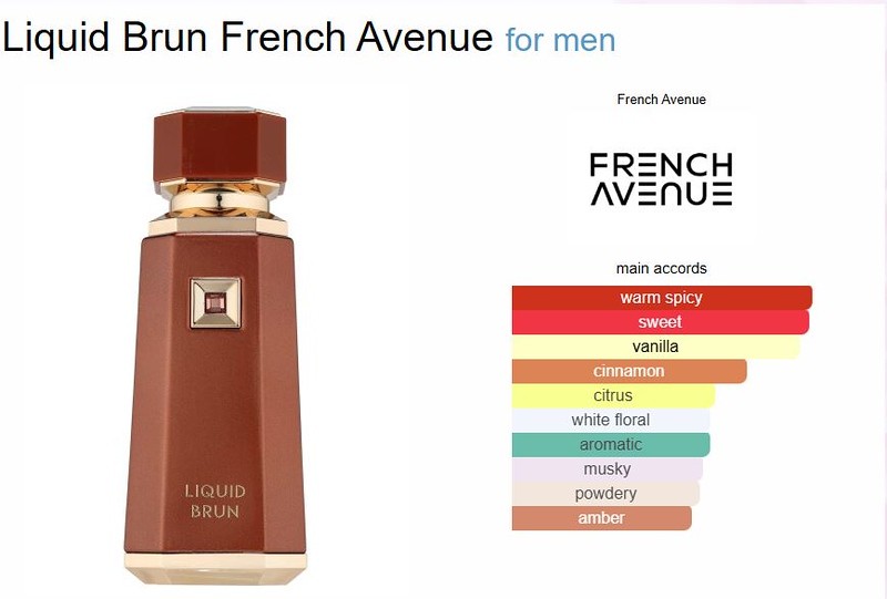 Fragrance World French Avenue Liquid Brun EDP 3.4 OZ / 100 ml