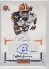 2012 Panini Playbook Rookie Signatures Platinum 11/25 Travis Benjamin Auto k6j