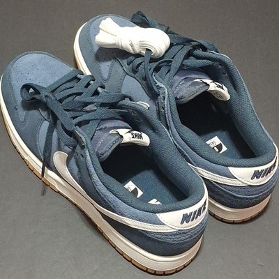 Nike HQ1931-400 Men's 8 Dunk Low Retro Shoes, Armory Navy/Summit White