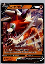 Lycanroc V 091/203 Holo Ultra Rare Evolving Skies Pokemon Near Mint