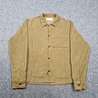 Universal Works Jacke Herren mittelbraun Bakers Chore Shacket Overshirt Utility