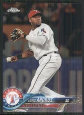 2018 Topps Chrome #130 Elvis Andrus Texas Rangers 50203