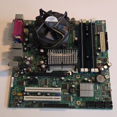Intel DQ35JO LGA775 Motherboard w CPU Heatsink Fan 2GB DDR2 RAM Bundle