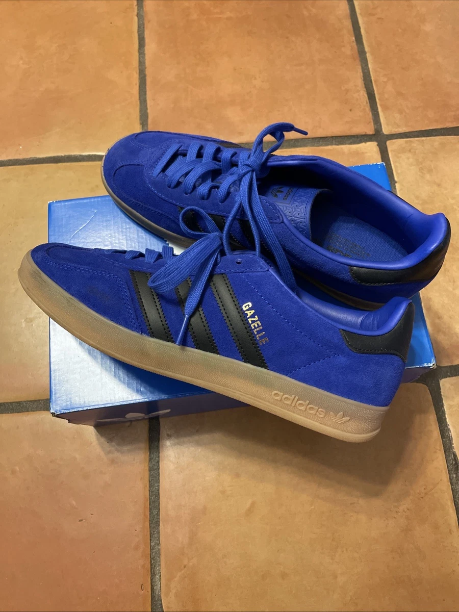 adidas Gazelle Indoor Lucid Blue Core Black for Sale | Authenticity  Guaranteed | eBay