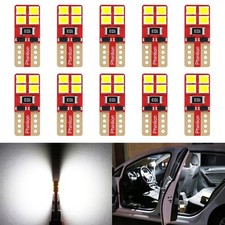 T10 Led Bulb 194 168 White Xenon 12v 10 Pack Super Bright Wedge W5w T10 Led Bulb 194 168 White Xenon 12v 10 Pack Super Bright Wedge W5w