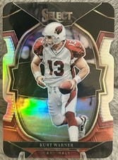 2022 Panini Select Concourse Kurt Warner Black Red Prizm Die Cut #13 Cardinals
